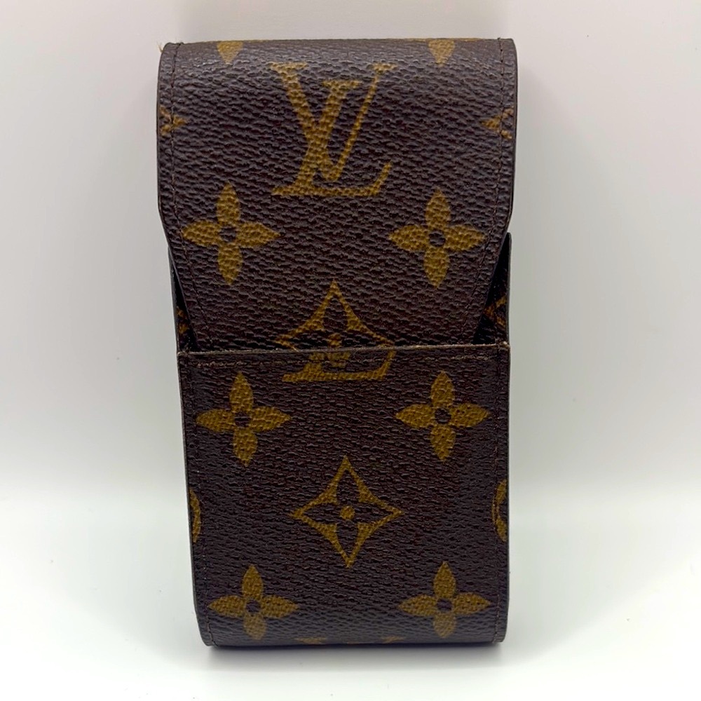 Louis Vuitton Monogram Brown and Gold Cigarette Pouch